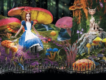 Alice - game, anime, alice in wonderland, hd, alice