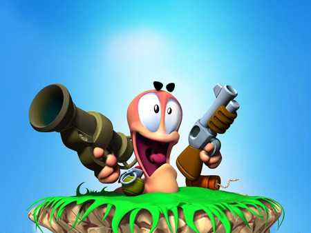 3D Worms - worms, game, gun, funny, 3d, character