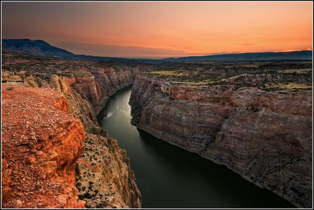 view - nice, sky, photography, water, sunset, mountains, rocks, nature, view, cool, beautiful