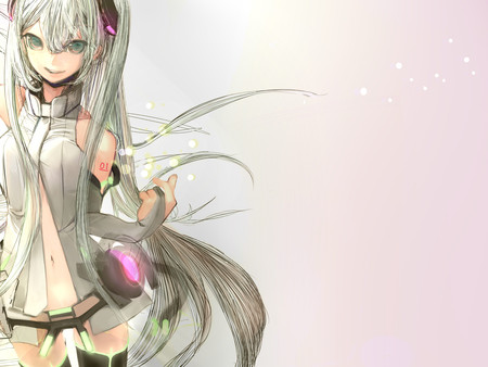 Hatsune Miku Append 01 - style, miku, hatsune, black, cute, beautiful, vocaloids, miku append, hot, white, blue hair, pretty, cool, headphones, beauty, awesome, vocaloid, thighhighs, anime, twintail, append 01, blue, nice, sexy, headset, 01, hatsune miku