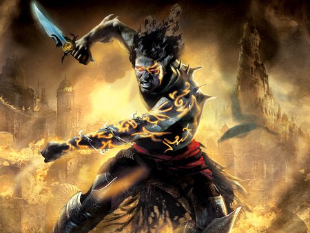 Dark Prince - attack, dark prince, 2005, prince of persia, angry, hd, dagger, action, adventure, pop, fate, prince of persia the two thrones, video game