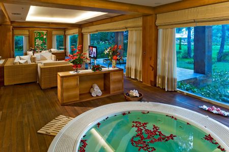 spa interior - style, massage, beautiful, design, bouquet, relax, rest, architecture, luxury, nature, cool, flowers, decor, room, spa, nice, jacuzzi, house, calm