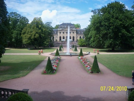 Castle Gardens - germany, fulda, castle, garden