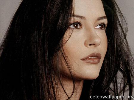 Catherine Zeta-Jones - actress, pretty, lips, female, eyes, black hair