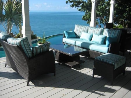 Welcome To Mariposa - view, table, chairs, deck, ocean, mariposa