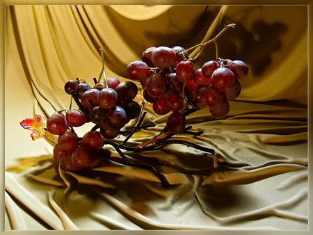 still life 1 - art photo, fruits, basket, still life, nature