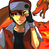 charizard and red