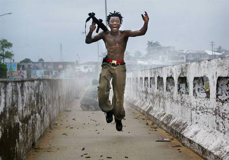 RPG-7 Man - male, boy, battle, conflict, war, liberia, man, rpg7