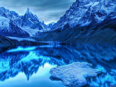 fairy mountain - beauty, nature, ice, reflection, mountains, fairy mountain