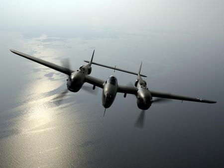 Lockheed P-38 Lightning - lockheed, p38, world war two, us air force, p-38, ww2, engine, united states air force, twin, lightning, wwii