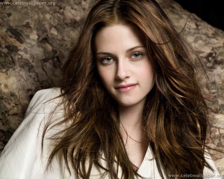 Kristen Stewart - smile, female, cute hair, eyes, actress