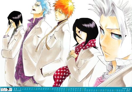 bleach calender - color, white, calender, bleach