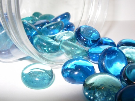 blue marbles - marbles