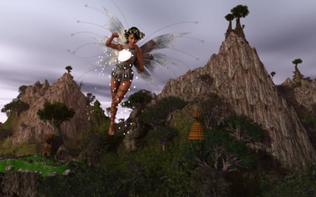 Fairy Guide - fairy, hills, guide, faerie