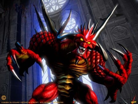 Demon - red, demon, claws