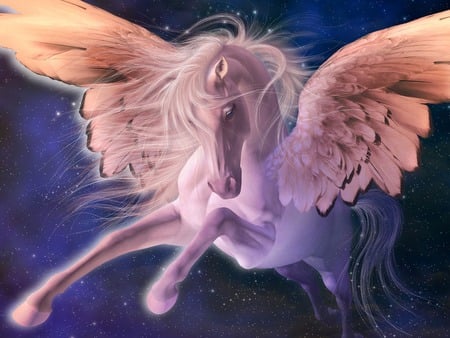 Pink Pegassus - fantasy