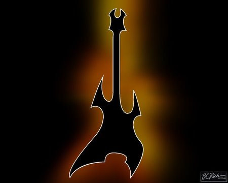 BC Rich Silhouette Digital - guitar, abstract, music, bc rich, digital, rock, silhouette