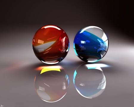 Marbles - animation, 3d, circles, marbles