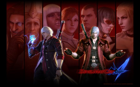 Nero and Dante - 2008, hero, video game, devil may cry, fighting, action, devil may cry 4, dante, nero, adventure, weapon