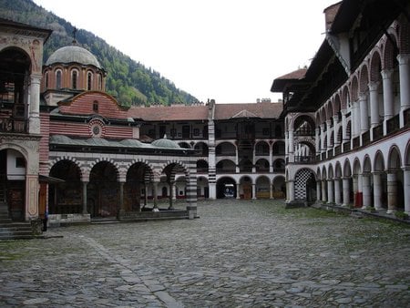 Rila's Monastery - achitecture, church, photo, mountain, bulgaria, monastery, rila, religious