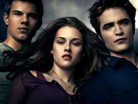 The Twilight Trio - vampire, cullen, fantasy, twilight, bella, jacob, edward