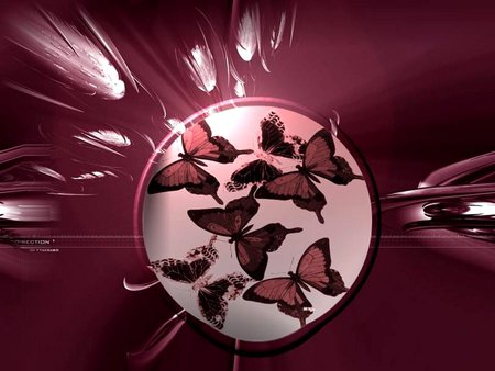 MAUVE BUTTERFLIES - color, mauve, brown, butterflies