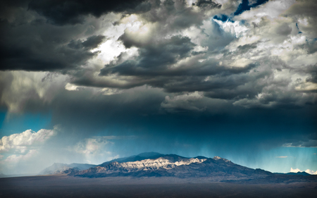 Storm Break - nature, overcast, beautiful, clouds, mountains, storm