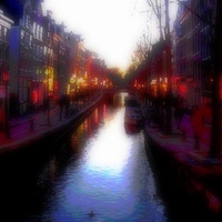 Dark exciting Redlights of Amsterdam