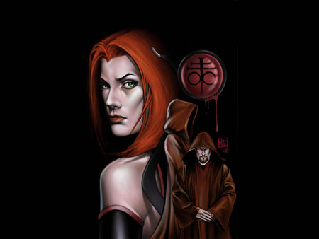 Bloodrayne - vampire, comic, damphir, game, fantasy, female, bloodrayne