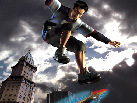 Airblade - airblade, hd, stunt, guy, cool, action, adventure, video game