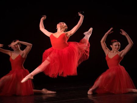 PERFECT DANCE - music, female, red, ballet