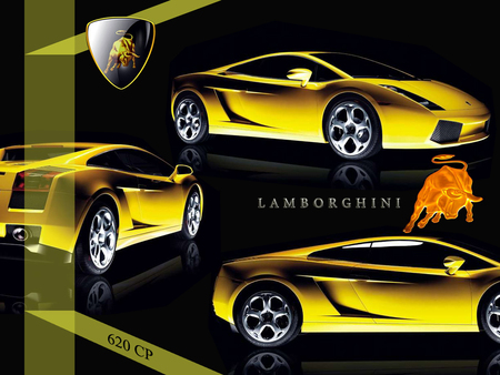 Lamborghini - cars, lamborghini, bull, yellow