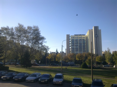 Clock tower. Minsk - belarus, clock, minsk, autumn