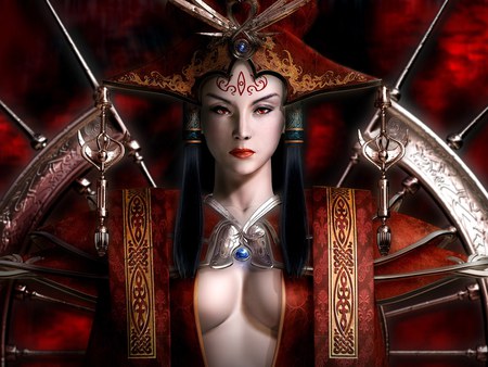 Chinese Queen - anime, warrior, queen, hot, girl, chinese, project a3, fantasy, hd, video game