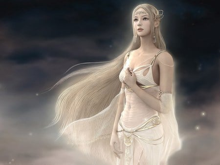 Shaiya:Light - beauty, girl, light, video game, shaiya, fantasy, white, hd, anime