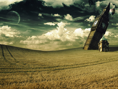 Big_Ben_field - moon, big, nature, ben, grass, forest, sky