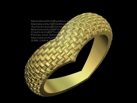 WOVEN RING - fashion, woman, art, 3d