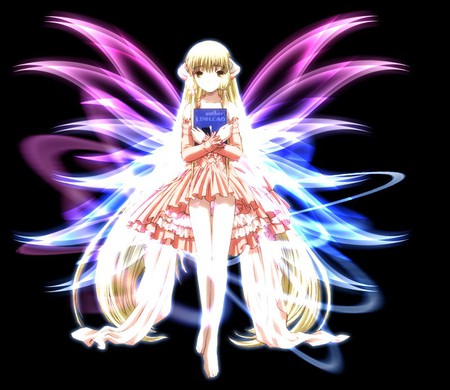 Cyber Wings - chobits, persacom, book, wings, chii