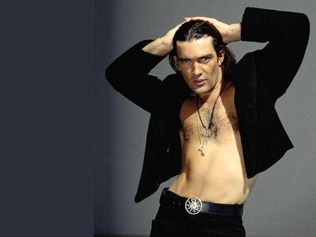 Antonio Banderas - black dress, male, sexy, nice eyes, actor