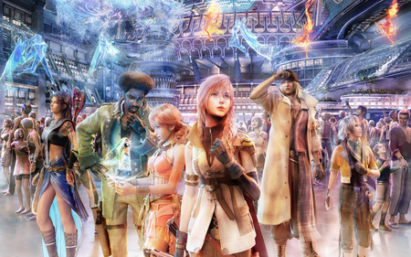 Final_Fantasy - anime, people, blue, video games, yuna, sky, final fantasy