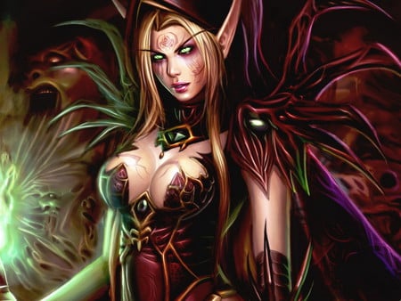 World_of_Warcraft - anime, world, warior, eyes, gils, video games, sexy, warcraft