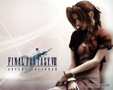 ADVENT CHILDREN - women, ff8, angel, advent, video game, fantasy, final fantasy vii, art, game, children, anime, ff, girl, final fantasy, fighter, dream, abstract, 3d, pink, fairy