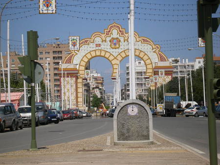 Seville April Fair Entrance Gate 2007 - puerta, feria, fair, seville