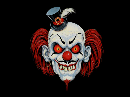 Clown - horror, evil, scary, clown