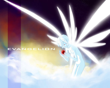 Neon Genesis Evangelion - evangelion, neon, neon genesis evangelion, white light, sky, nge