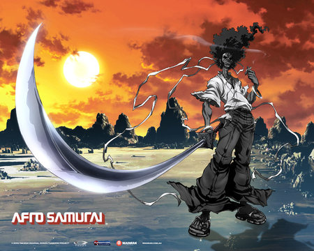 Afro Samurai - anime, afro, manga, samurai