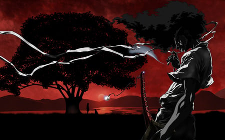 Afro Samurai - manga, anime, afro, samurai