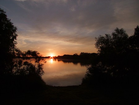 A New Day - indians, lake, water, fish