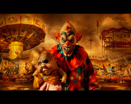 Carnival Of Horror - horror, clown, evil, carnival