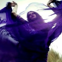 PURPLE   SHEER VOILE